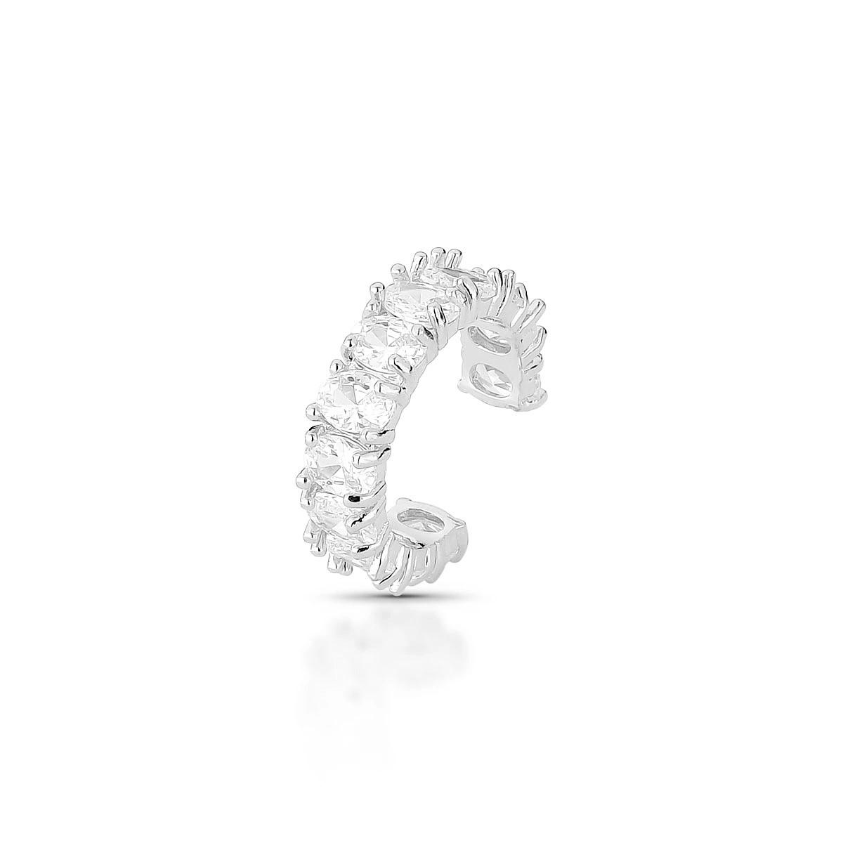 Piercing Fake Lux Cravejado com Zircônia Cristal