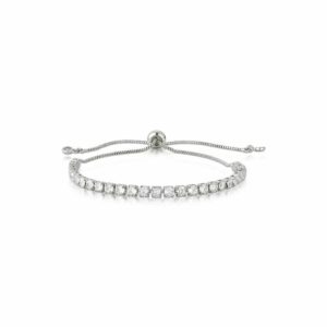 Pulseira Riviera Cravejada em Zircônia e fecho Shambala