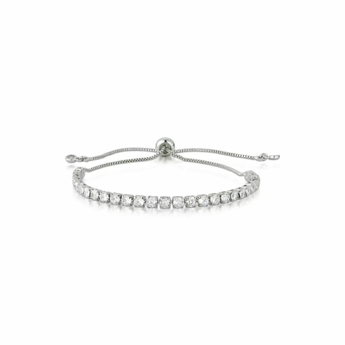 Pulseira Riviera Cravejada em Zircônia e fecho Shambala