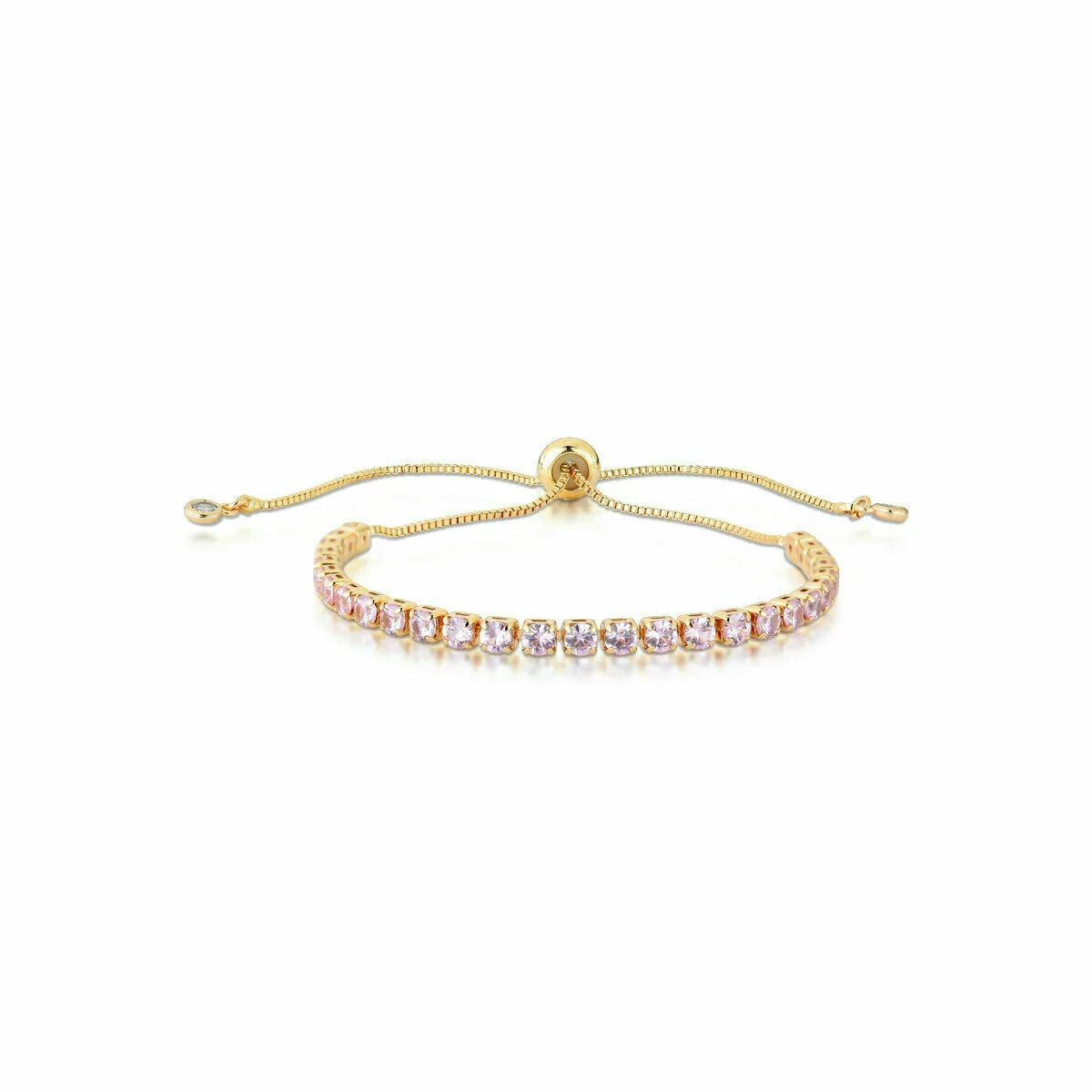 Pulseira Riviera Cravejada em Zircônia e fecho Shambala