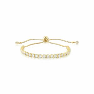 Pulseira Riviera Cravejada em Zircônia e fecho Shambala