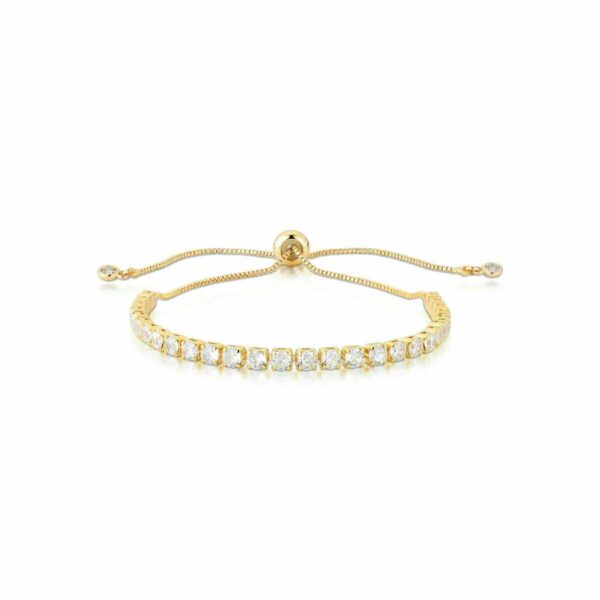 Pulseira Riviera Cravejada em Zircônia e fecho Shambala