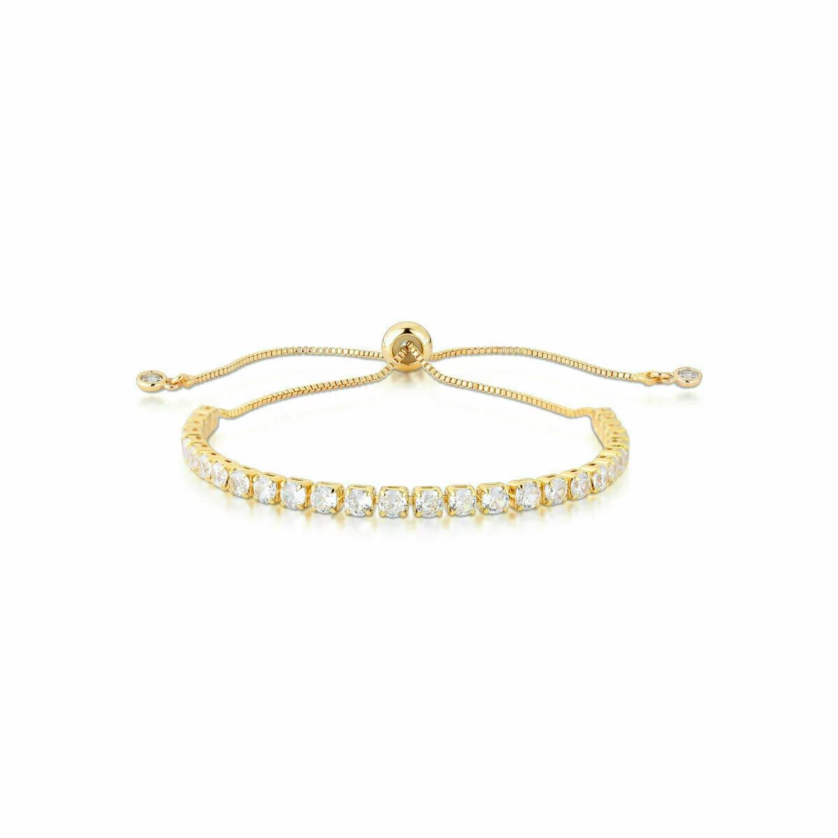 Pulseira Riviera Cravejada em Zircônia e fecho Shambala