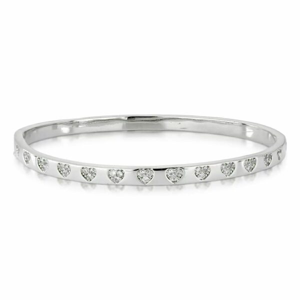 Bracelete Heart Cravejada em Micro Zircônias