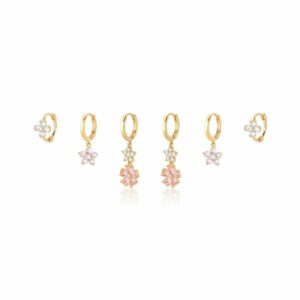 Brinco Trio Argola Click