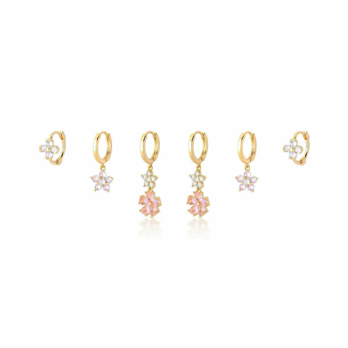 Brinco Trio Argola Click