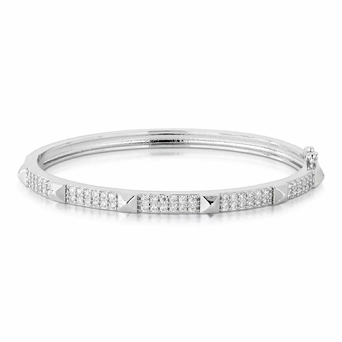 Bracelete Cravejado em Cristal com Detalhes em Spike Liso